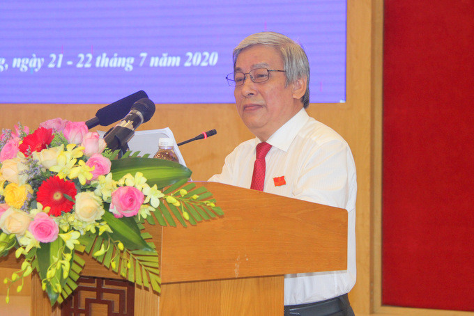 Ông Lê Xuân Thân phát biểu khai mạc kỳ họp