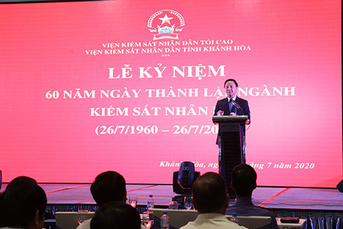 Ông Nguyễn Khắc Định phát biểu tại buổi lễ.