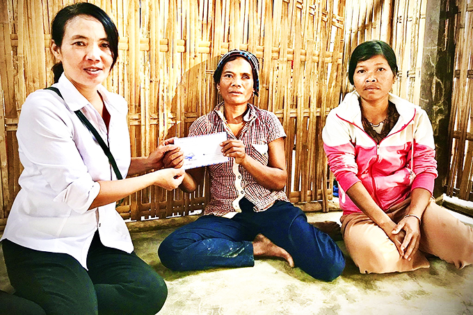 Towards poor women and children