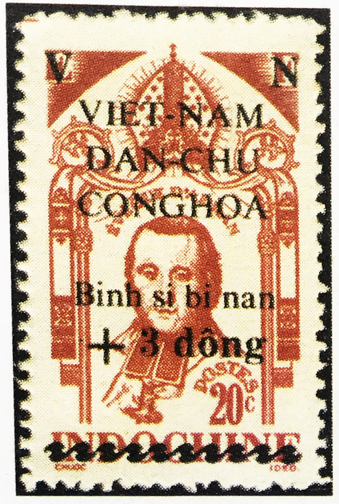 Độc đáo mẫu tem "binh sĩ bị nạn"