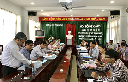 Nghiệm thu đề tài Cơ cấu cây trồng và vật nuôi trên địa bàn tỉnh Khánh Hòa