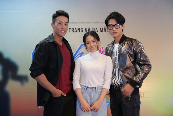 Bộ ba diễn viên chính của Anh yêu mẹ đơn thân (từ trái qua): Linh Sơn, Trâm Anh và Trương Minh Thảo