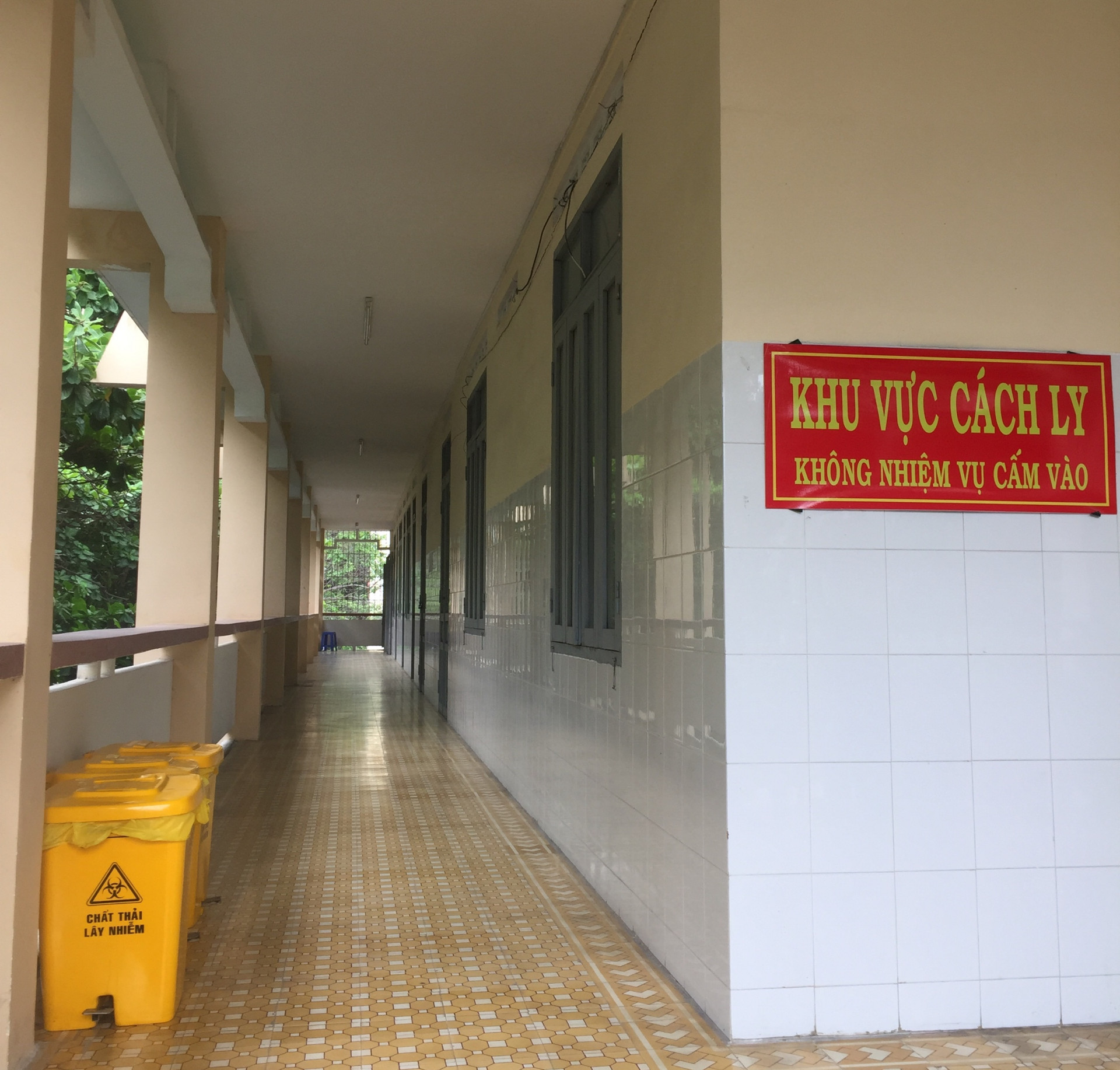 Khu vực cách ly dự phòng tại Bệnh viện Đa khoa tỉnh Khánh Hoà