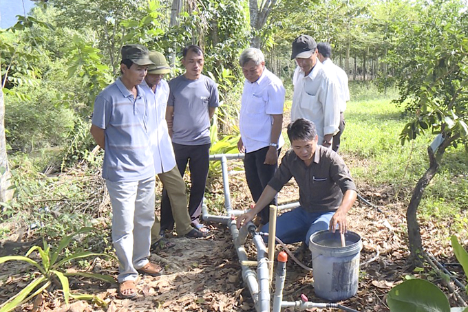 Hiệu quả từ hệ thống tưới tiết kiệm nước