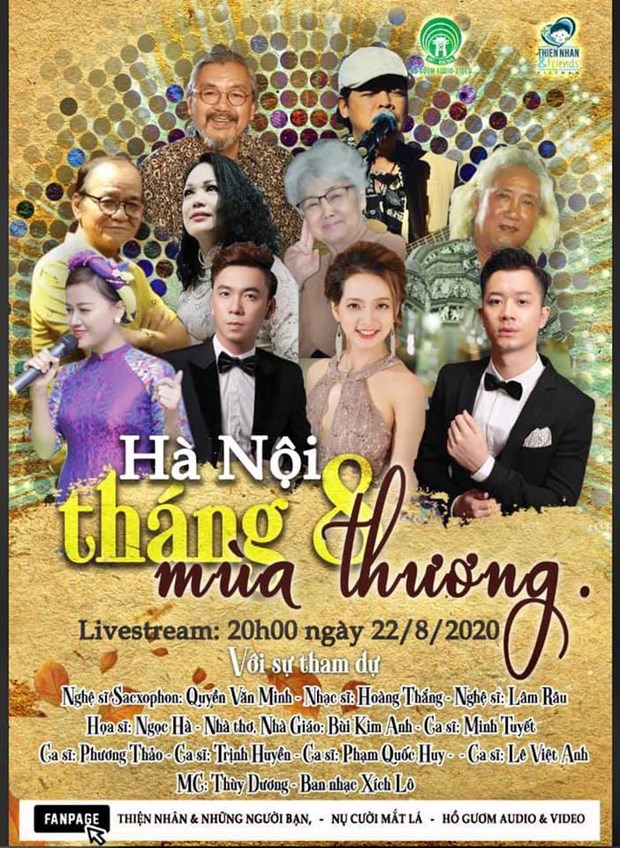 Quỹ Thiện Nhân tổ chức đêm nhạc online tháng để tri ân và gây quỹ