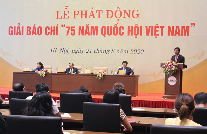 Phát động Giải Báo chí ''75 năm Quốc hội Việt Nam''