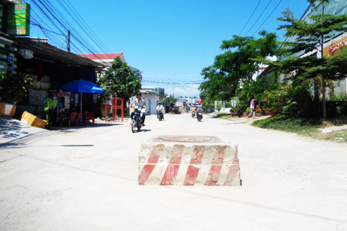 Hố ga nằm cao hơn mặt đường