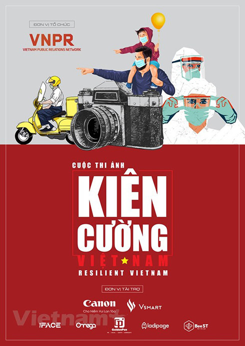 Poster cuộc thi ảnh  "Kiên cường Việt Nam " của Mạng lưới VNPR