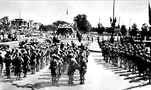 Hình ảnh ngày Quốc khánh 2-9-1945 tại Quảng trường Ba Đình lịch sử. (Ảnh tư liệu)