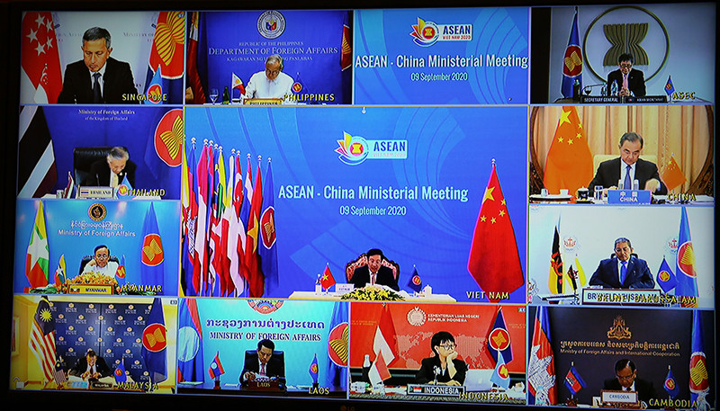 Hội nghị Bộ trưởng Ngoại giao ASEAN-Trung Quốc - Ảnh: VGP/Hải Minh