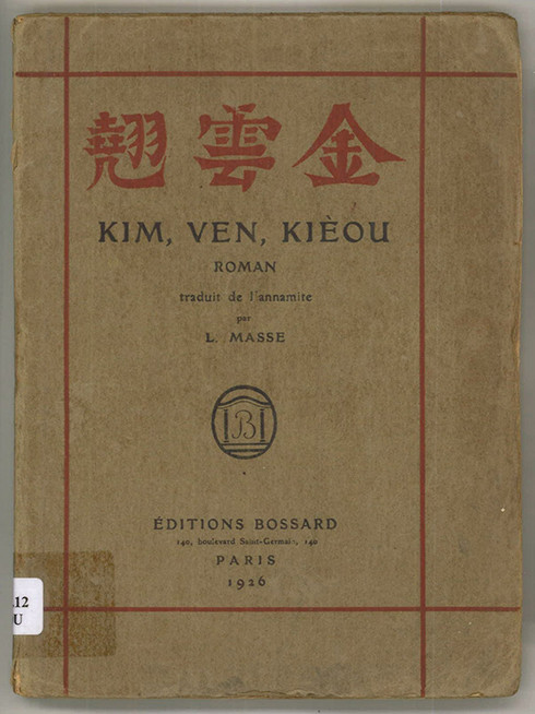 Truyện  "Kim Vân Kiều " xuất bản năm 1926 tại Pháp.