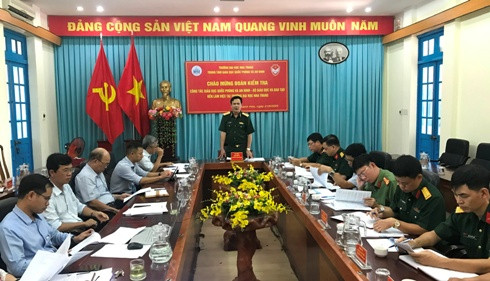 Thiếu tướng Phạm Đức Tú kết luận tại buổi làm việc.