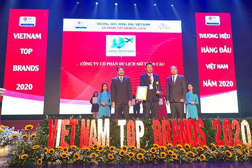 Nhận giải Thương hiệu Du lịch Hàng đầu Việt Nam