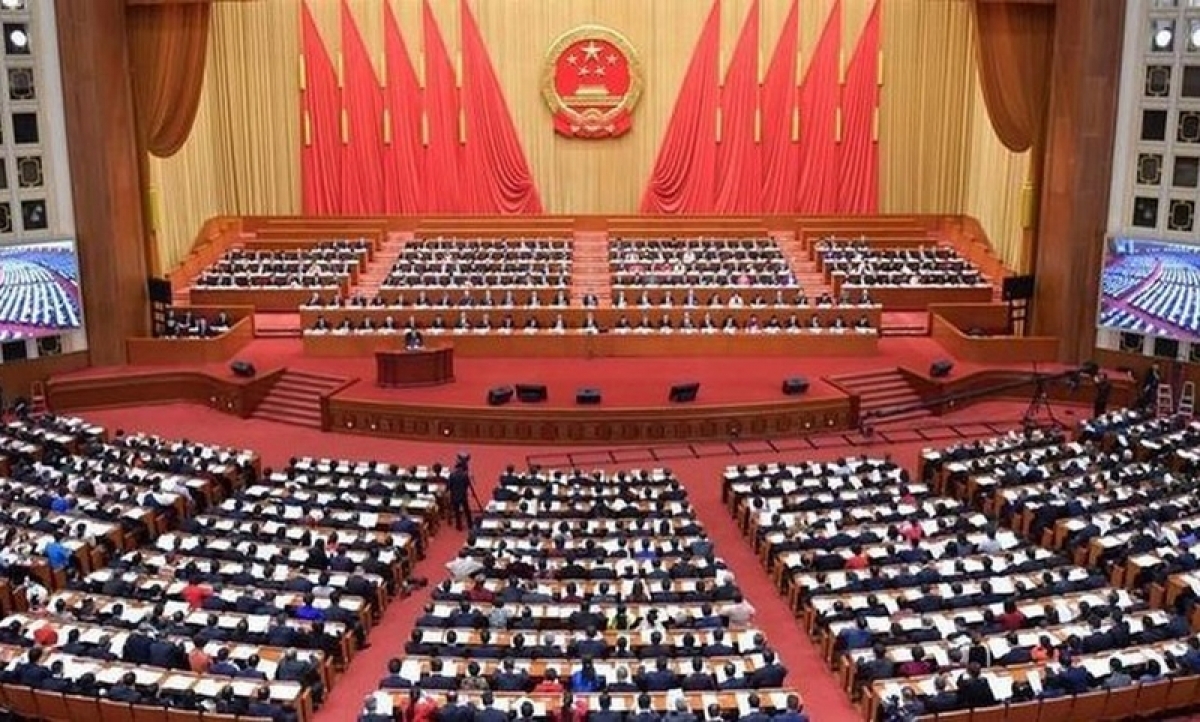 Phiên họp Quốc hội Trung Quốc hồi tháng 3/2019. Ảnh: Tân hoa xã