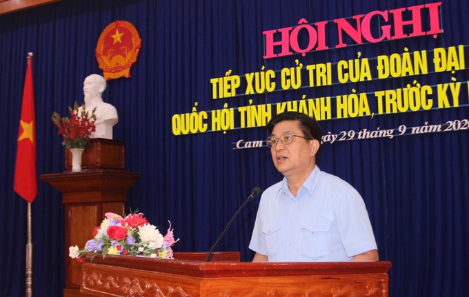 Đại biểu Quốc hội tỉnh Khánh Hòa tiếp xúc cử tri Cam Ranh và Trường Sa