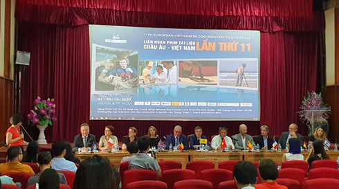 Ban tổ chức giới thiệu về Liên hoan phim tài liệu châu Âu - Việt Nam lần thứ 11.