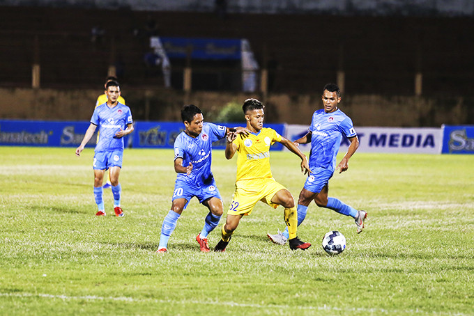 Trận đấu giữa Sanna Khánh Hòa - Biển Việt Nam gặp Phố Hiến giai đoạn 1 mùa giải năm nay.