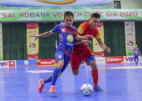 Trận đấu giữa Sanvinest Sanatech Khánh Hòa gặp Kardiachain Sài Gòn.