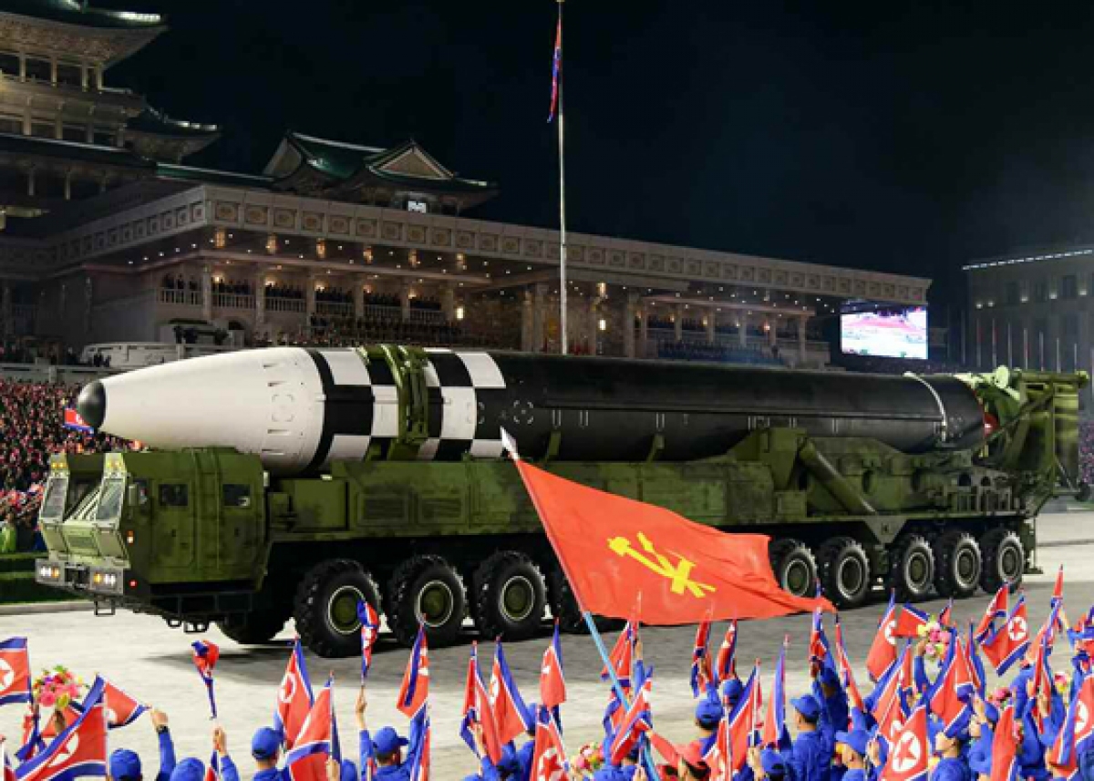 Mẫu tên lửa xuyên lục địa mới của Triều Tiên. (Nguồn Rodong Sinmun)