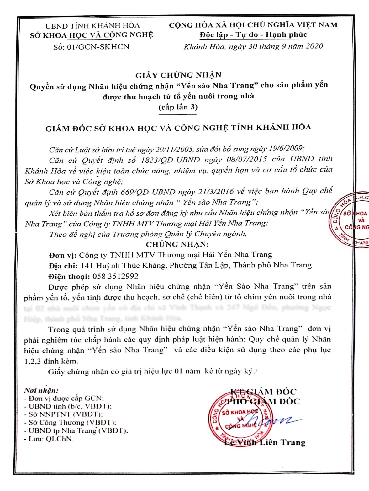 THE HAI YEN: Thương hiệu mang hoài bão lớn