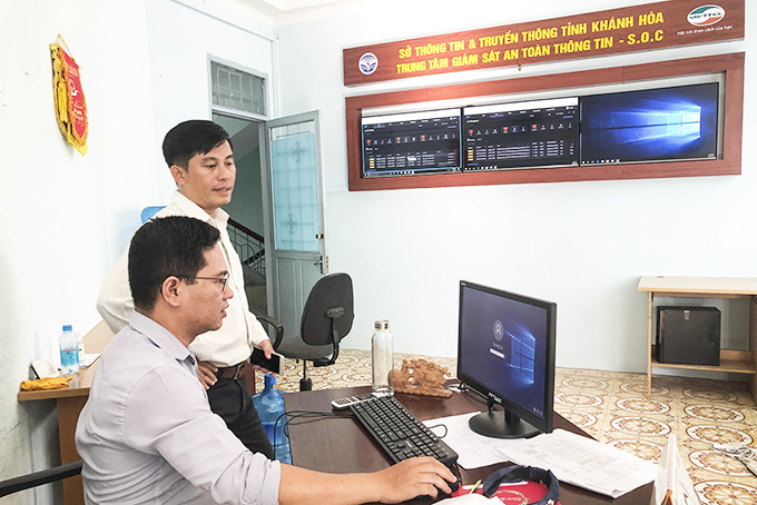 Trung tâm giám sát an toàn thông tin tỉnh đã triển khai thử nghiệm từ tháng 9.