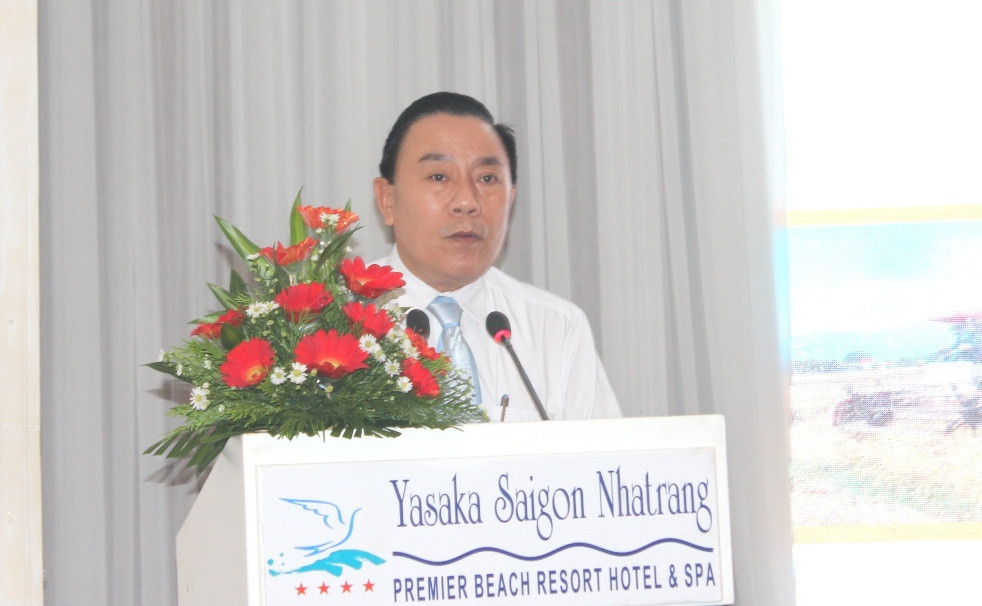 Ông Phạm Duy Lộc -  Giám đốc Sở Thông tin và Truyền thông phát biểu khai mạc lớp tập huấn.