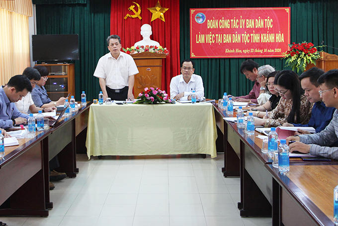 Đoàn công tác của Ủy ban Dân tộc: Kiểm tra, khảo sát tại Khánh Hòa