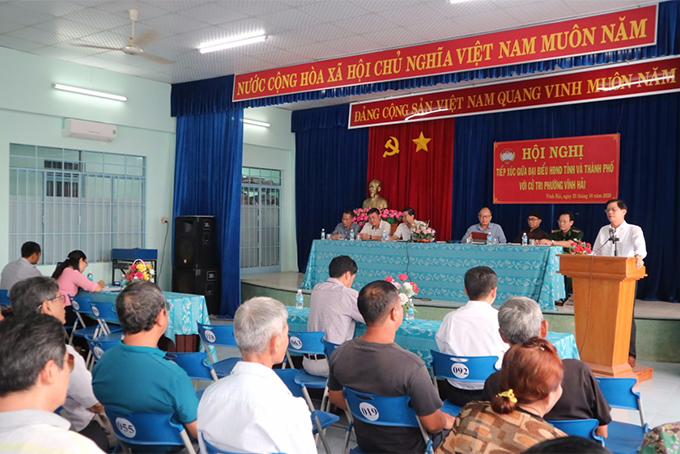 Đại biểu HĐND tỉnh Khánh Hòa tiếp xúc cử tri Nha Trang