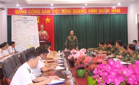 Thượng tướng Trần Quang Phương kết luận tại buổi làm việc với Bộ Tư lệnh Vùng 4 Hải quân.