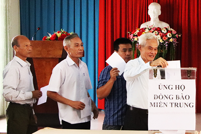 Hội Cựu chiến binh thành phố Nha Trang: Phát động ủng hộ đồng bào miền Trung bị thiệt hại do thiên tai