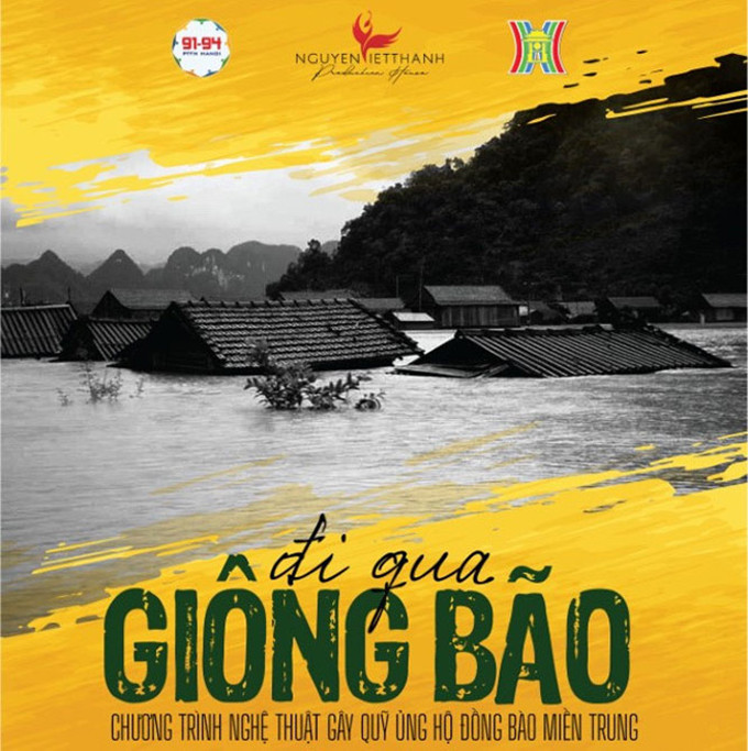 Poster của chương trình  "Đi qua giông bão ".