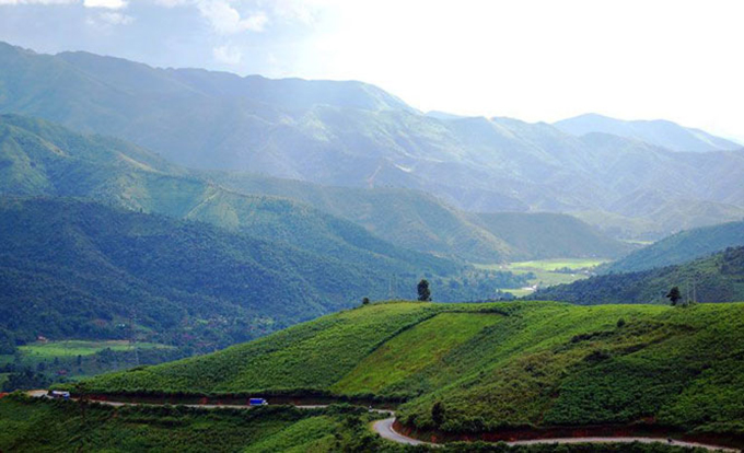 Một đoạn đèo Pha Đin, xã Phổng Lái, huyện Thuận Châu, tỉnh Sơn La.