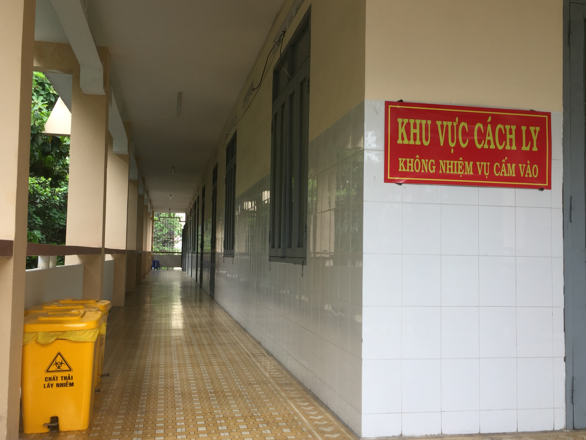 Khu vực cách ly điều trị bệnh nhân Covid-19 tại Bệnh viện Đa khoa tỉnh Khánh Hòa.