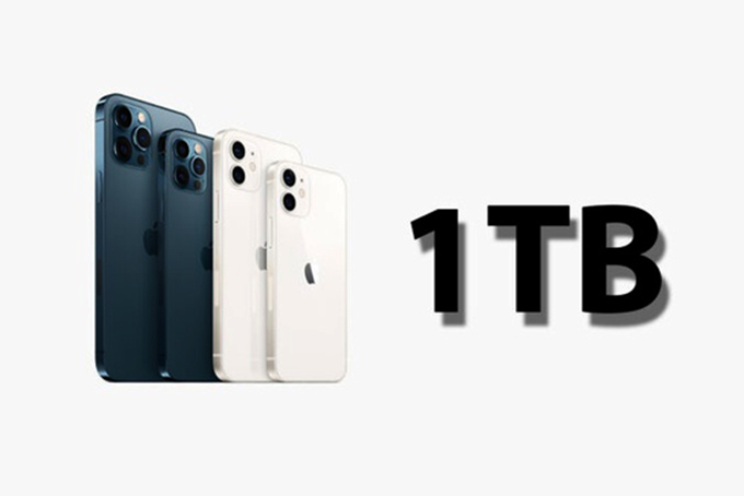 iPhone 13 có thể trang bị bộ nhớ hơn 1.000 GB