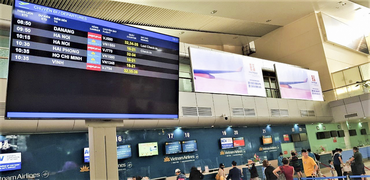 Cảng Hàng không quốc tế Cam Ranh: Từ ngày 16-11, dừng phát thanh thông tin chuyến bay tại ga nội địa