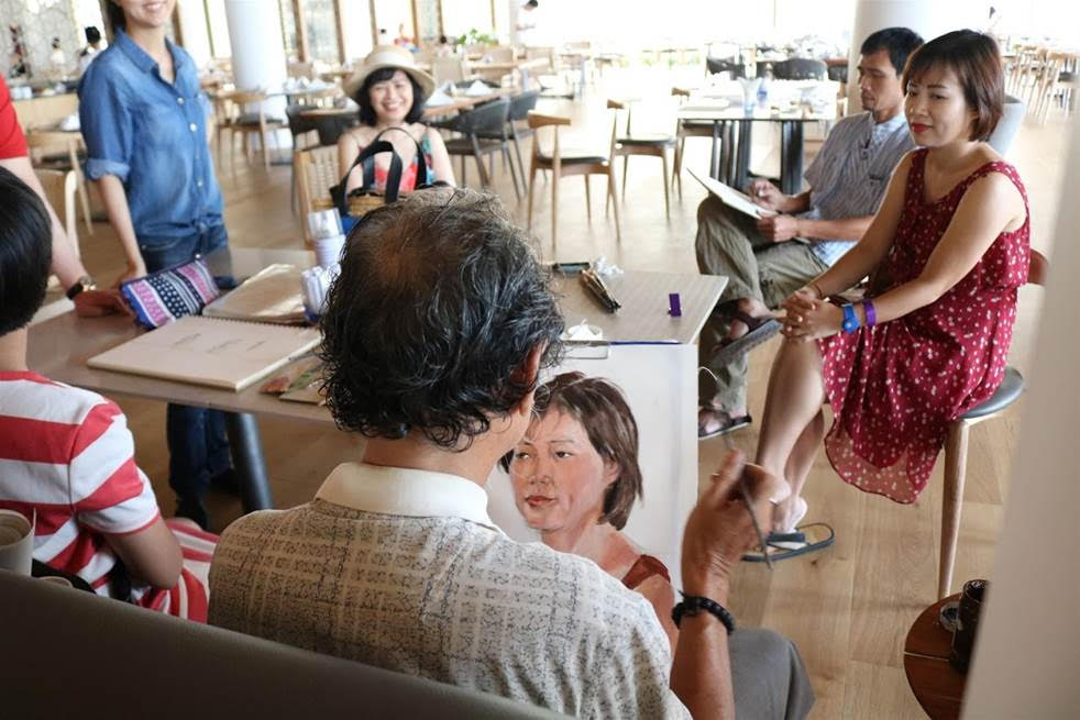 Alma resort tổ chức chương trình Vẽ tranh nghệ thuật phục vụ du khách