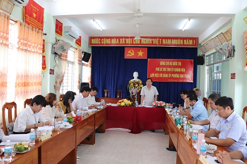 Ông Hà Quốc Trị phát biểu tại buổi làm việc