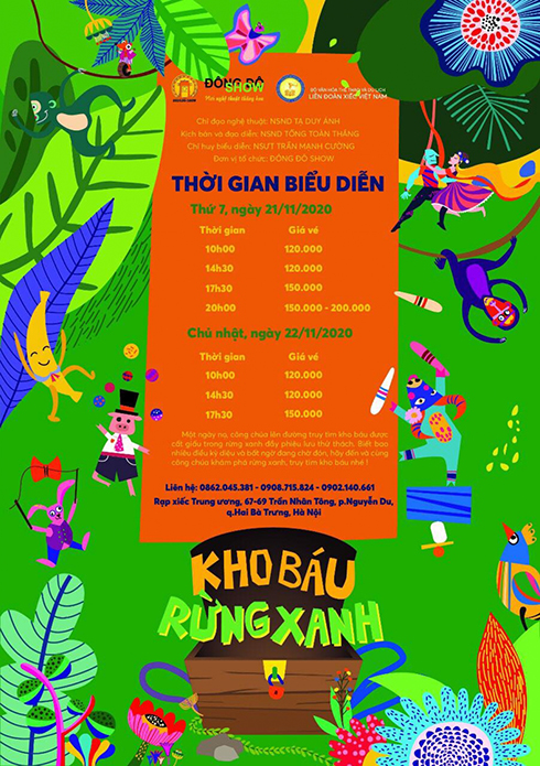 "Kho báu rừng xanh" - Chương trình xiếc hấp dẫn dành cho thiếu nhi sau mùa Covid-19