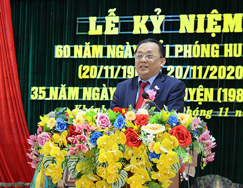 Ông Lê Hữu Hoàng - Phó Chủ tịch UBND tỉnh phát biểu tại lễ kỷ niệm