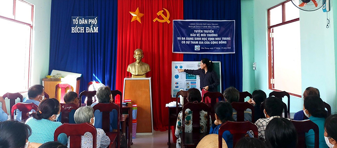 Ban quản lý Vịnh Nha Trang tổ chức tuyên truyền về bảo vệ môi trường