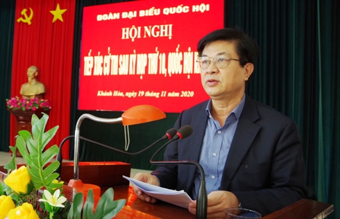 Đại biểu Quốc hội tỉnh Khánh Hòa tiếp xúc cử tri TP. Cam Ranh và huyện Trường Sa