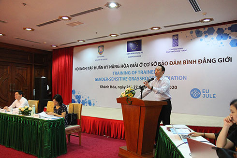 Tập huấn kỹ năng hòa giải bảo đảm bình đẳng giới