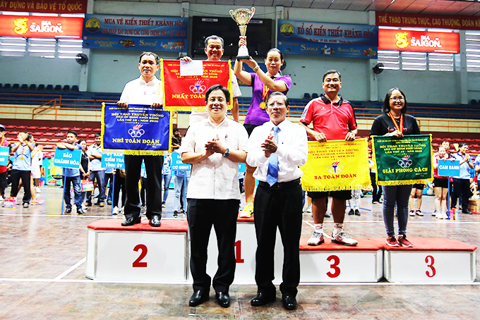 Hội thao truyền thống các cơ quan khối đảng, lần thứ 19: Đài Phát thanh và Truyền hình Khánh Hòa đoạt giải nhất toàn đoàn