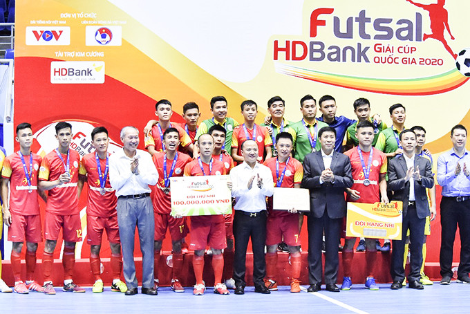 Đội bóng Sanvinest Sanatech Khánh Hòa giành á quân Cúp quốc gia.