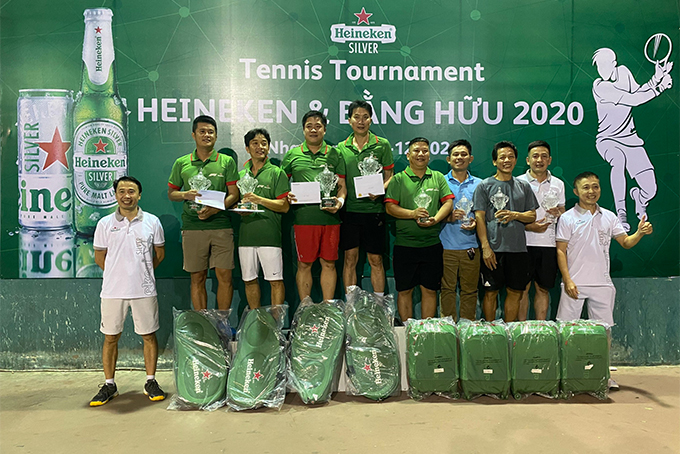Giải quần vợt Heineken - Bằng hữu 2020: Hơn 60 vận động viên tranh tài