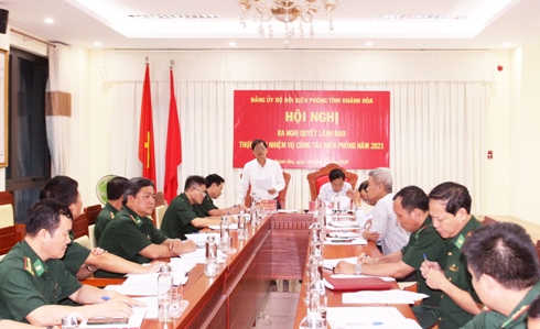 Hội nghị lãnh đạo thực hiện nhiệm vụ công tác biên phòng năm 2021