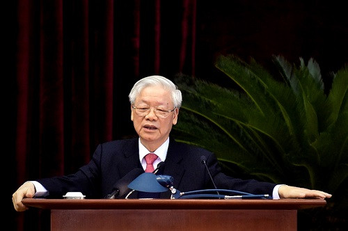 Tổng Bí thư, Chủ tịch nước Nguyễn Phú Trọng phát biểu bế mạc Hội nghị - Ảnh: VGP/Nhật Bắc
