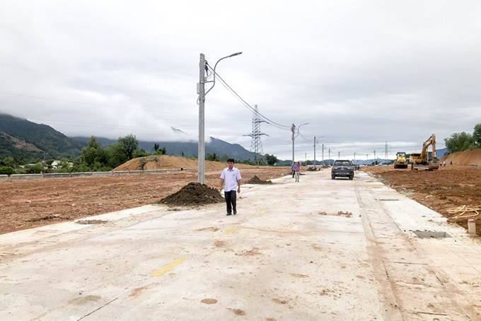 Khu tái định cư Suối Lau (Cam Lâm) đã hoàn thiện hạ tầng kỹ thuật.