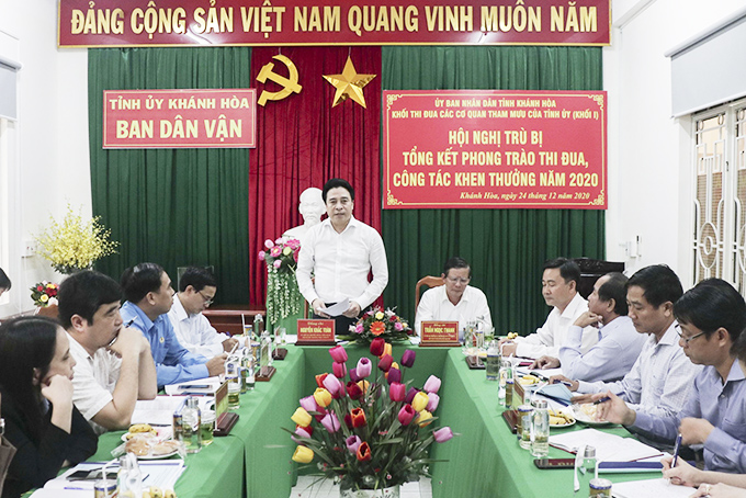 Khối thi đua các cơ quan tham mưu của Tỉnh ủy (Khối I): Hội nghị trù bị tổng kết hoạt động năm 2020