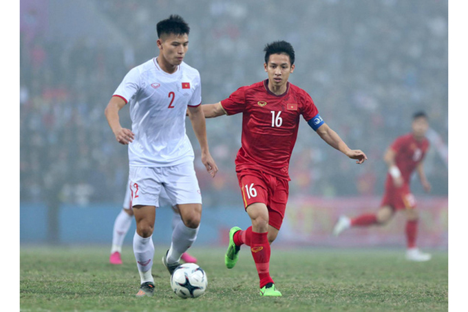 Tuyển Việt Nam hoà U22 Việt Nam 2-2